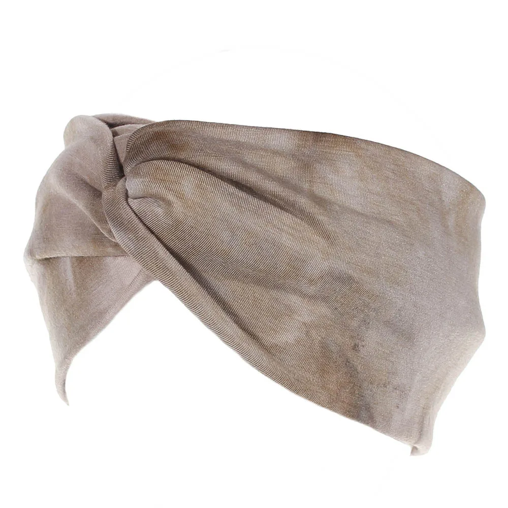 Новейшая Женская повязка на голову из хлопка эластичная для волос девочек