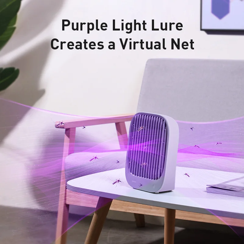 Baseus инсектицидная Лампа Электрический репеллент UV светильник светодиодный