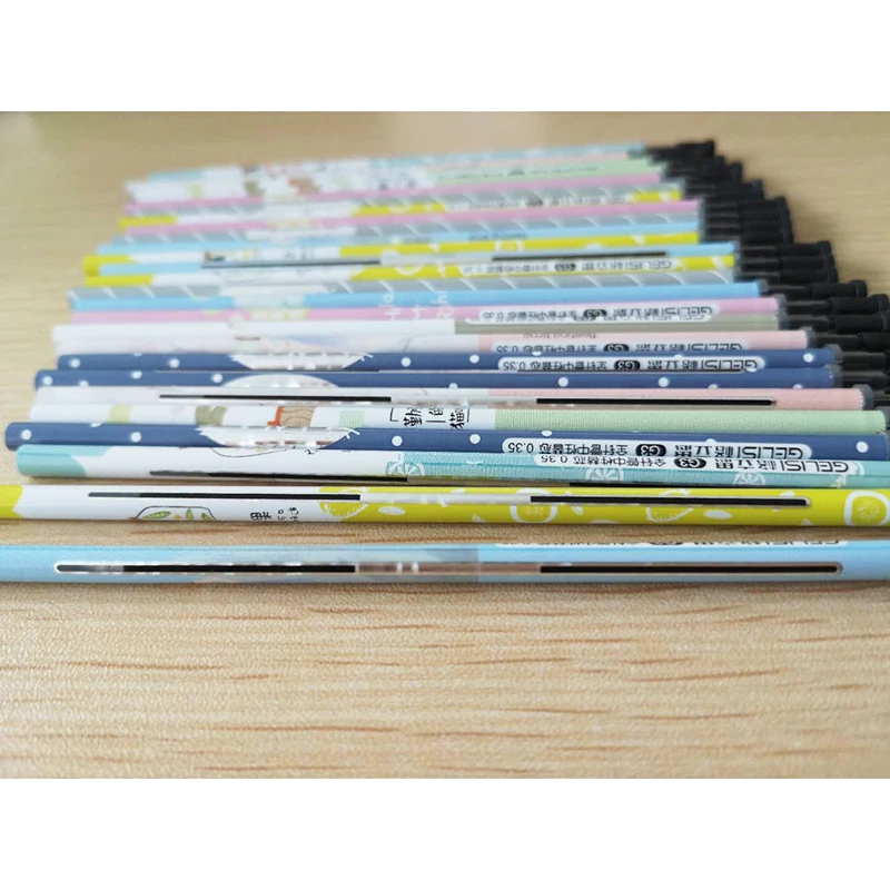 Симпатичные гелевая ручка в стиле мультфильма заправка подпись офисе стержни