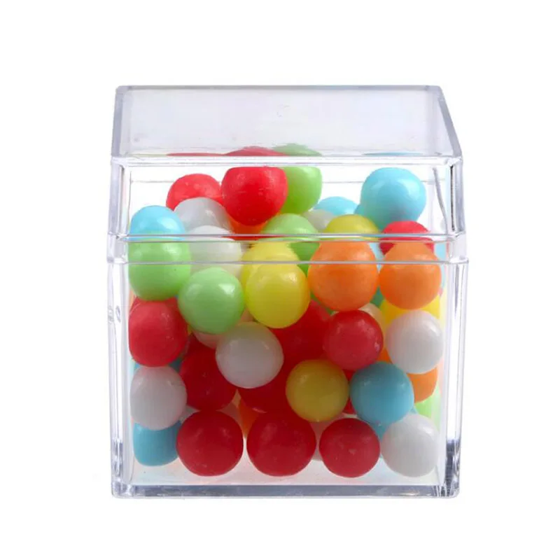 12 шт. Рождественская Подарочная коробка прозрачная из ПВХ сумки для шоколада и