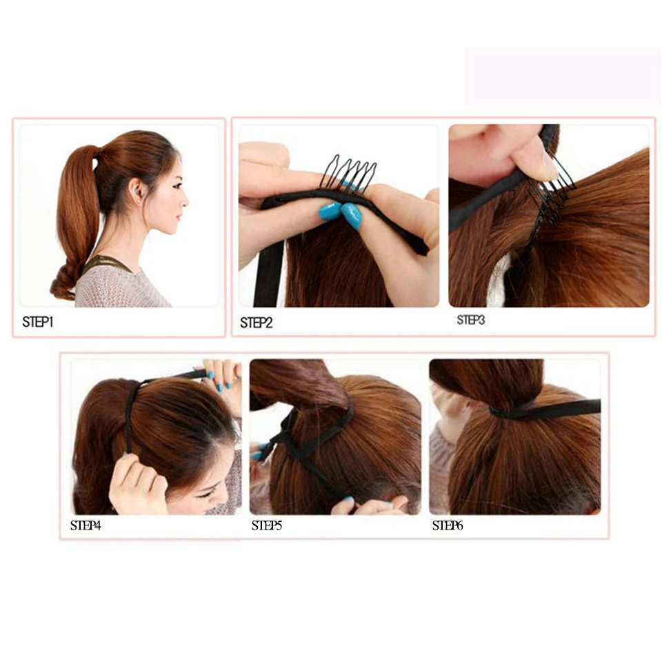 

DIFEI Short Wavy Synthetic Ponytail Hair Drawstring Ponytails Heat Resistant Hair for Women Ponytail Hair Extensions