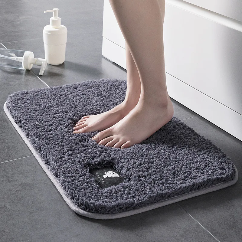 

Indoor Bathroom Rug Non-slip Set Absorbent Dirt Catcher Rectangle Floor Mats Feet Soft Microfiber Home Carpet Anti-skid Bath Mat