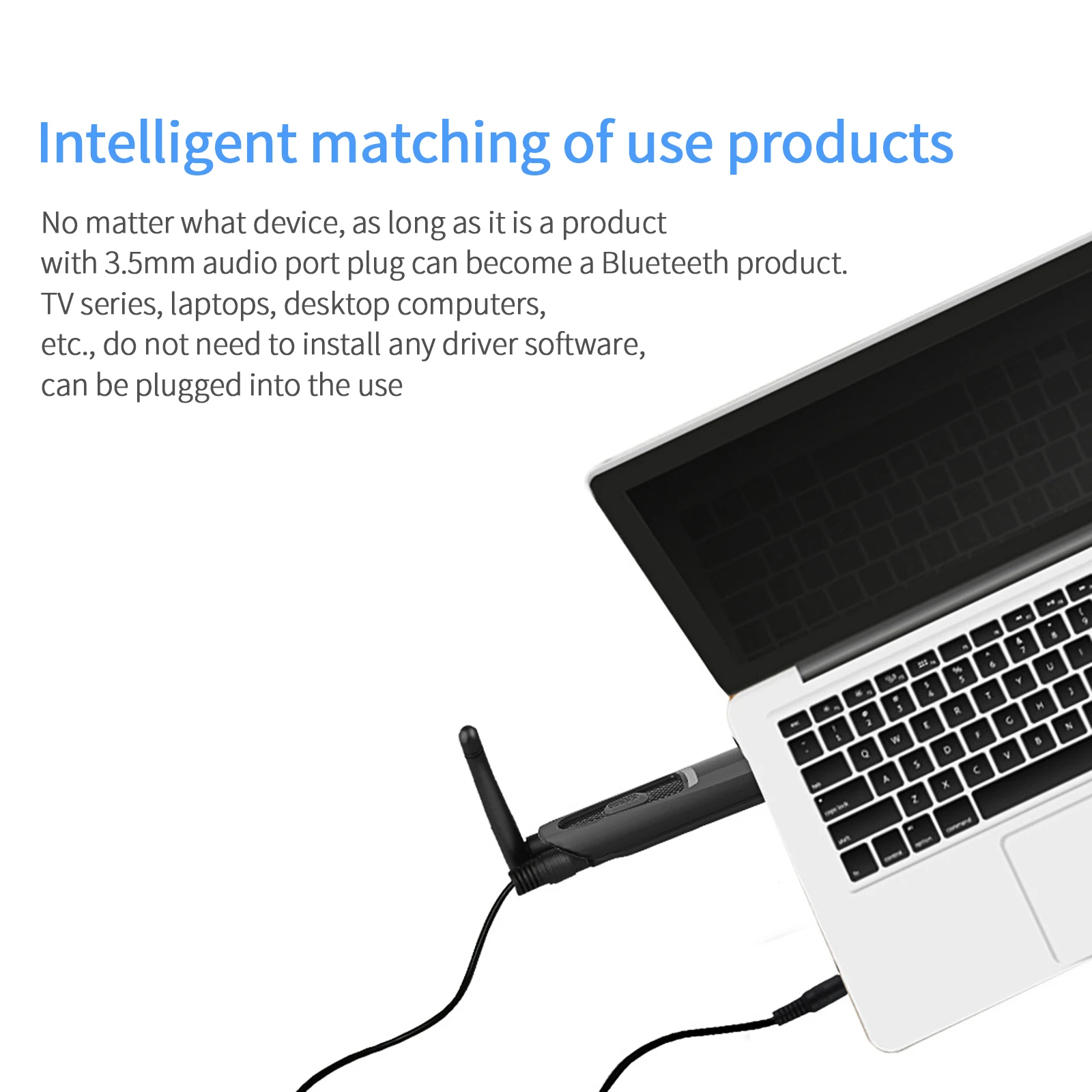 

Передатчик Bluetooth V5.0 с низкой задержкой, многоточечный беспроводной адаптер USB 3,5 мм, беспроводной адаптер, USB аудио передатчик для ТВ, ПК