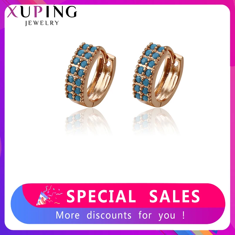 Xuping модные серьги с золотым покрытием для женщин на День Благодарения ювелирные