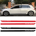 2 шт. для Volkswagen Golf 7 MK7 боковая юбка двери с наклейками клубный Спорт Стайлинг украшение кузова автомобиля виниловые наклейки