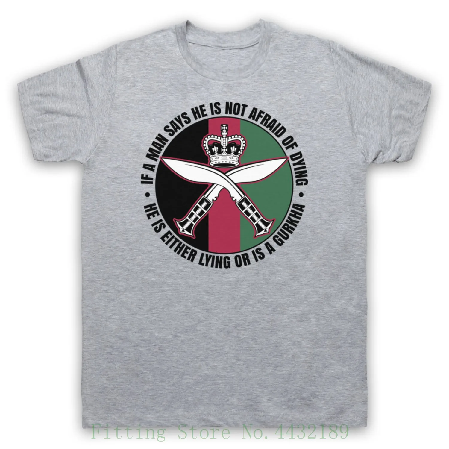 

Gurkha Regiment Sam Manekshaw Army Soldier Quote Mens Womens Kids T Shirt Cheap Sale 100 % Cotton