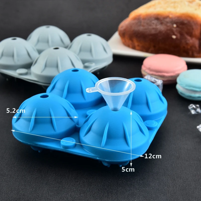 

2Pack Ice Square Trays for Whiskey, Ice Ball Maker with Lids for Cocktail, Funnel Included (Random Color)