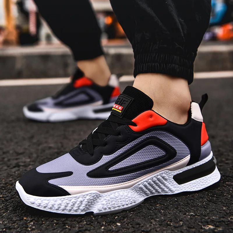 

Men's Shoes Spring Pop Nice Fashion Casual Shoes Korean Version Comfortable Breathable Lightweight Running Sports Shoes Men