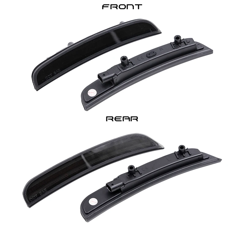 Копченый передний Янтарный задний красный светодиод Fender боковые габаритные огни