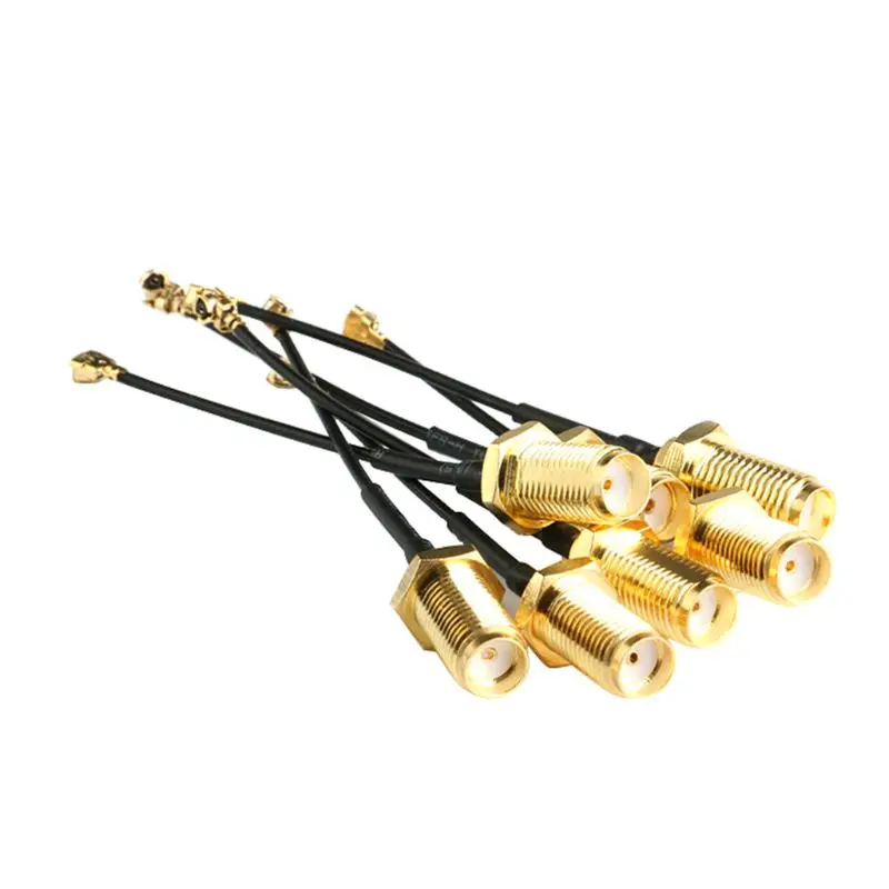 

5PCS IPEX 1st to SMA Female Connector Antenna RF Coax Adapter WiFi Pigtail Cable 95AF