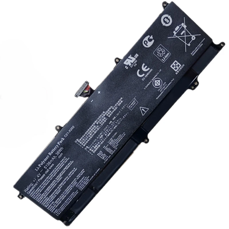 Новый аккумулятор для ноутбука C21-X202 для Asus VivoBook F201E-KX068DU Q200E S200E X201E X202E S200L S200 KX068DU X202 CT158H CT178H CT190 (art.: 3920cb93faeed) - 3920cb93faeed
