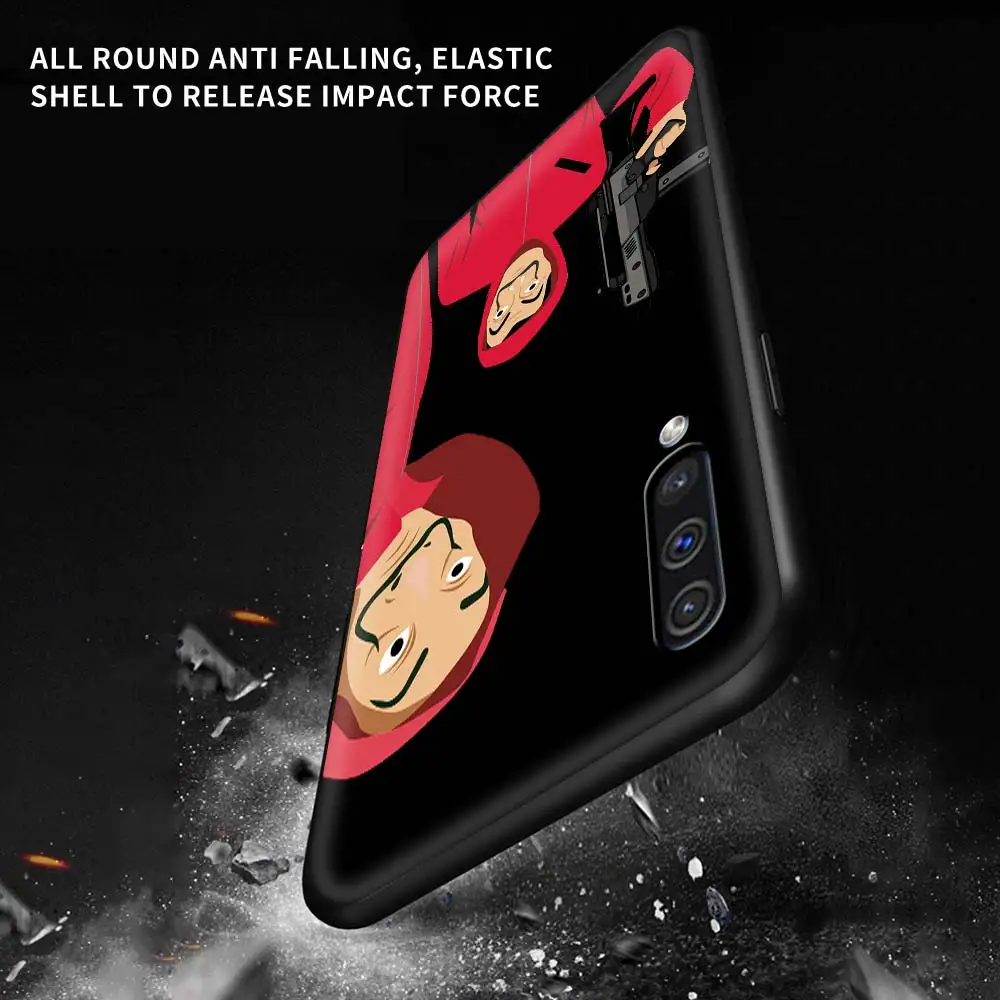 

Money Heist House Paper Luxury Case for Samsung Galaxy A50 A10 A20e A30 A40 A70 A51 A71 A21s A31 Phone Cover Soft Coque Capa Bag