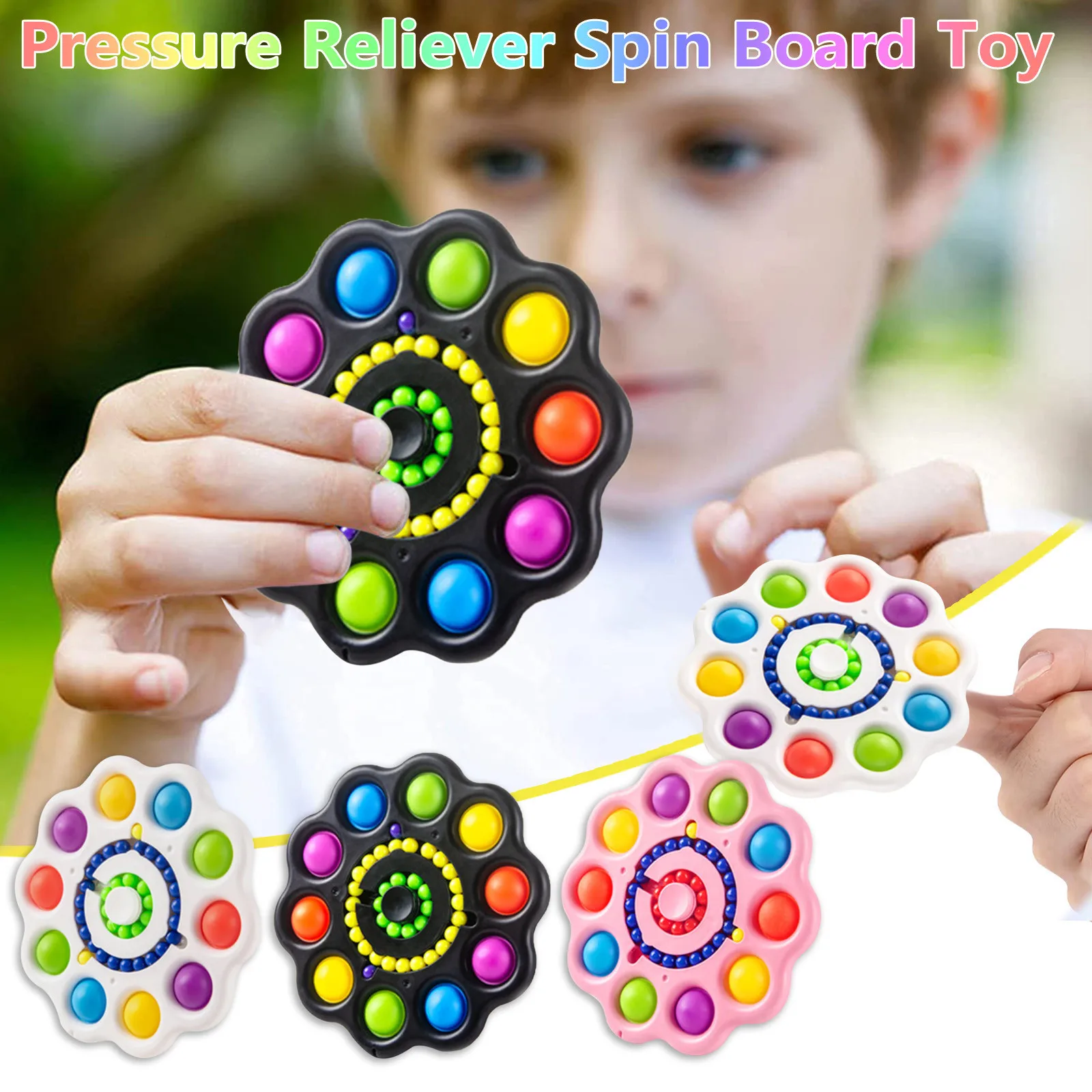 

Fidget Spinner Toys Pressure Sensory Toy Gyro Children Adult Push Bubble Sensory Toy 2021 Multifunction KIds антистресс для рук