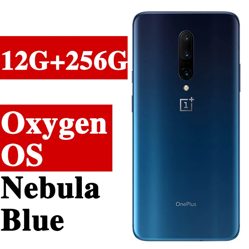 Глобальная прошивка Oneplus 7 Pro мобильный телефон 6,67 дюймов Android 9 Snapdragon 855 6G ram 128G rom 4000 mAh смартфон - Цвет: 12G 256G blue