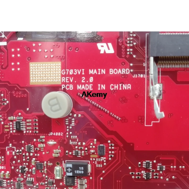 G703VI motherboard for ASUS ROG Chimera G703VI laptop G703 G703VI-XH74K CPU:I7-7820HK GPU:GTX1080 DDR4 69N12LM12B05 100% test