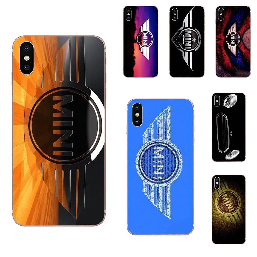 Для samsung Galaxy Note 5 8 9 S3 S4 S5 S6 S7 S8 S9 S10 5G mini Edge Plus Lite мягкий TPU Capa Coque Mini Cooper значок