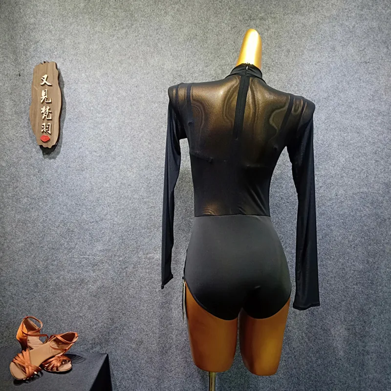 Боди для женщин топ бальных танцев латиноамериканские трико женская одежда