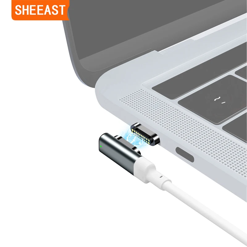 

USB C Магнитный кабель, 20 контактов, разъем Type-C PD 100 Вт, быстрая зарядка 10 фунтов на сек, конвертер для iPad MacBook Pro Air M1 HUAWEI MI Switch