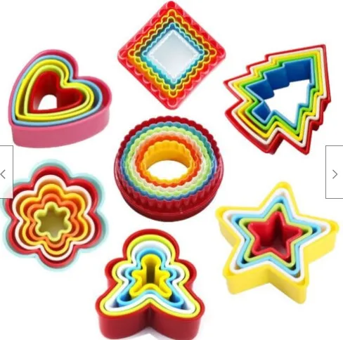 

5-6/set Biscuit Mould Cookies Cutter Molds Plastic Cake Mould Plunger Forms For Cookies Cake Decorating DIY Baking Kitchen Tools