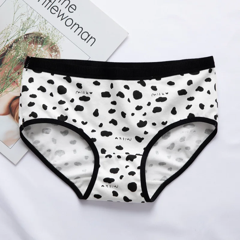 Женские трусики хлопковые трусы для девочек с мультяшным принтом женское