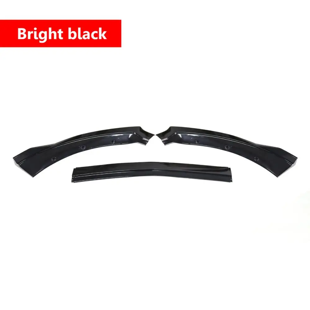 YCL 8051 2015 2017 Мустанг Окрашенный черный передний бампер разветвитель спойлер губы 3