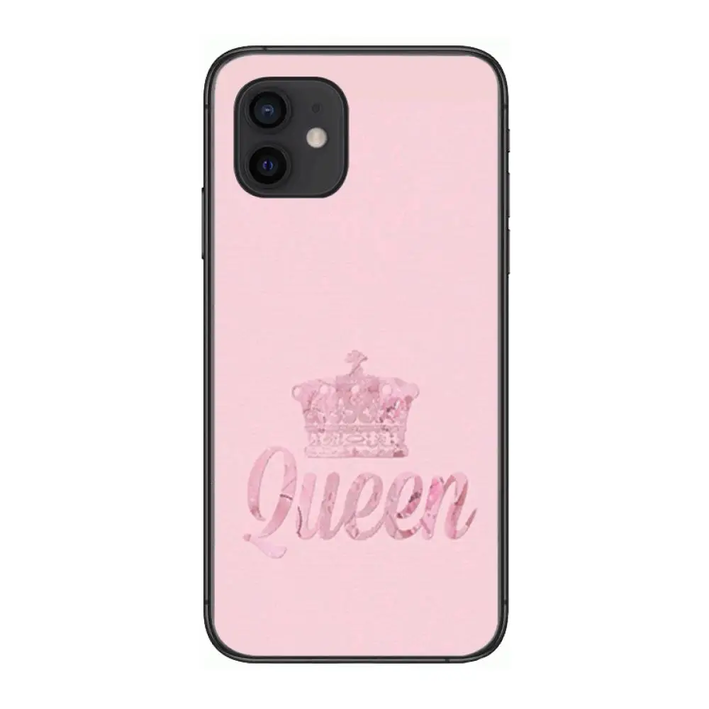 

Pink Princess With Queen Fashion Phone Case cover For OPPO A91 9 83 79 92s 5 F9 A7X Reno2 Realme6pro 5 black tpu cell cover