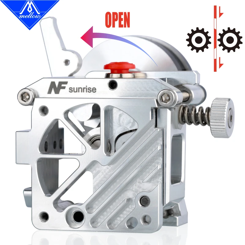 

Pre-sale Mellow Lightweight NF-sunrise V6 Dual Drive Extruder For Upgrade Ender 3 Voron Blv Short Distance 3D Printer Parts