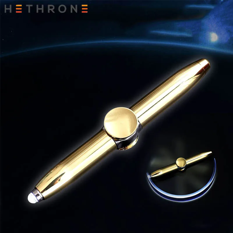 Hethrone Золотая Роскошная Магнитная шариковая ручка с гироскопом опционально