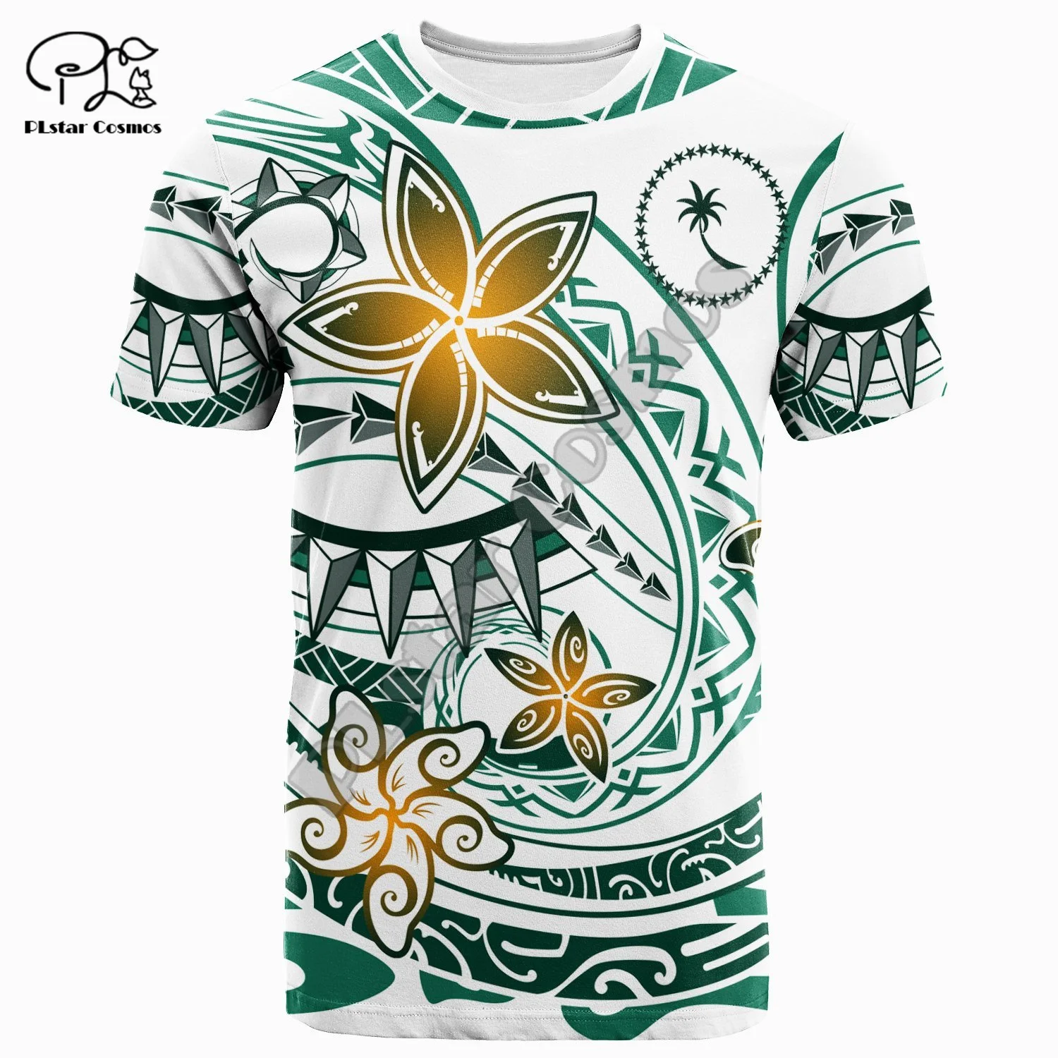 

PLstar Cosmos Chuuk Polynesian Country Culture Tribe Retro 3DPrint Men/Women Summer Streetwear Funny Short Sleeves T-Shirts A4