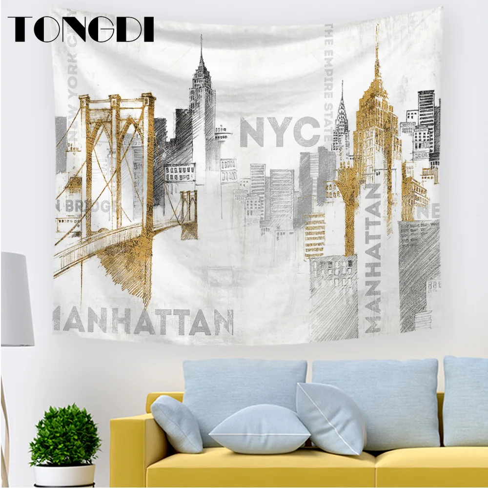 TONGDI гобелен яркий элегантный 3D узор индивидуальная фантазия современное