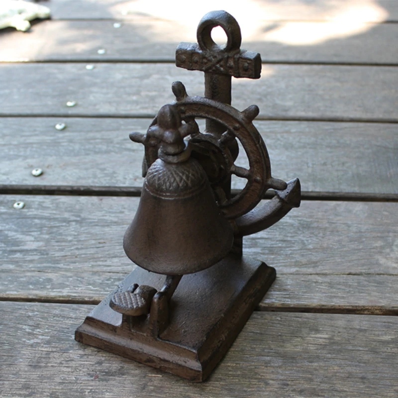 Винтажный чугунный рулевой звонок добро пожаловать дверной античное украшение