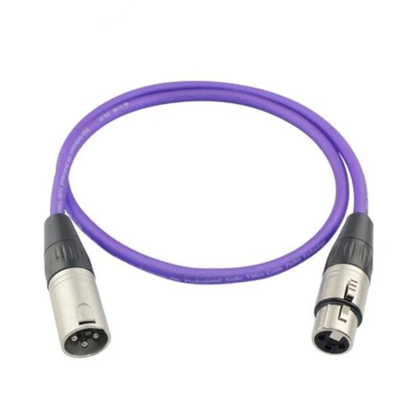 Кабель XLR штырь гнездо M/F 3 контактный аудио кабель OFC фольга + Плетеный