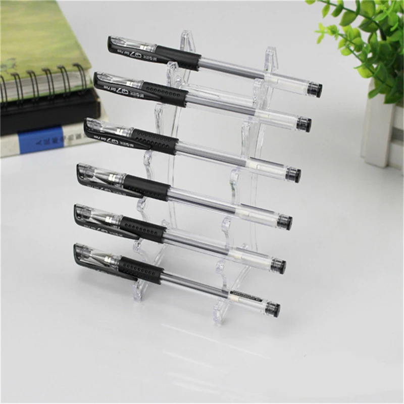

6 Layers Holder Brush Art Nail Holder Tool Clear Acrylic UV Gel Brush Holder Display Nail Art Showing Tool Multifunctional