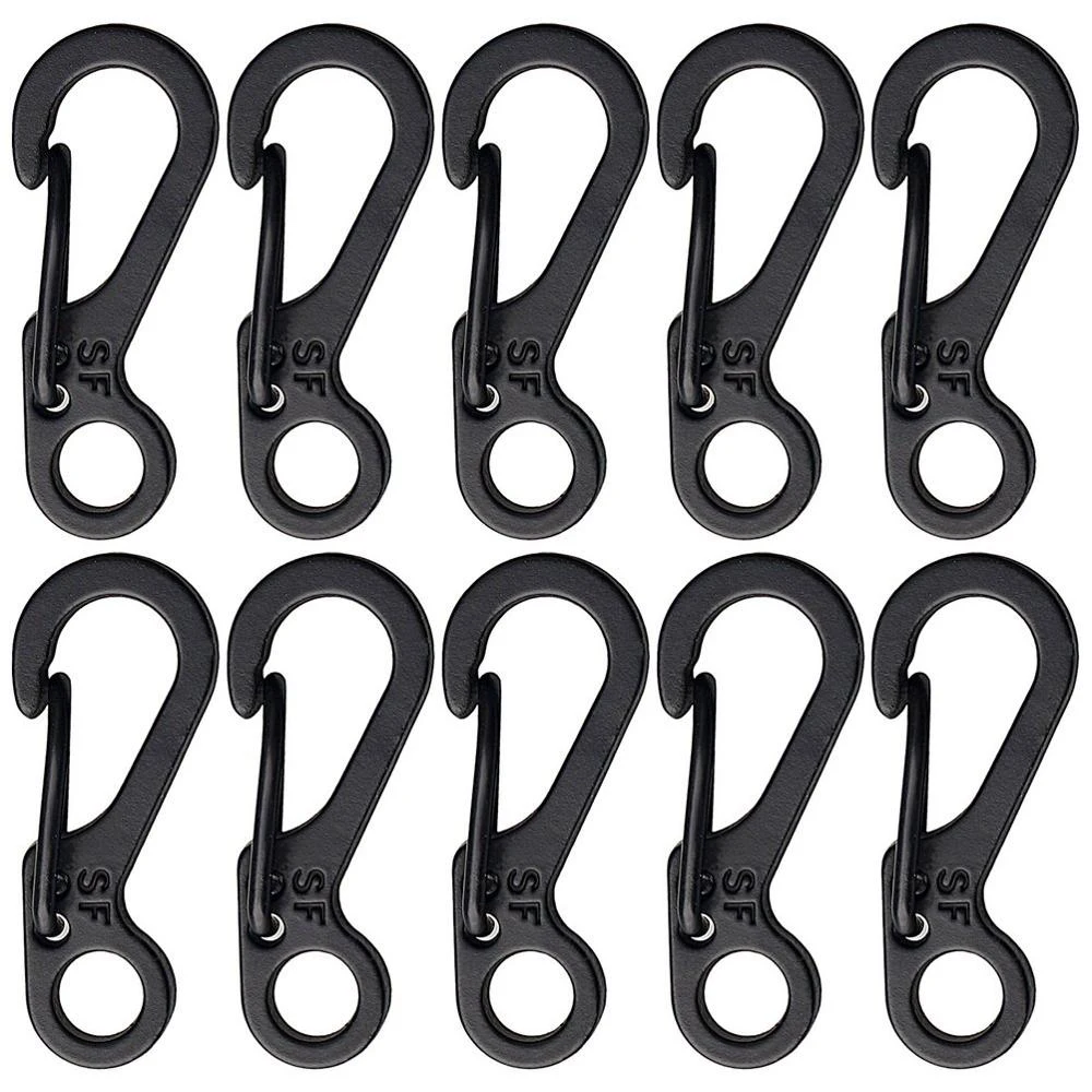 

10Pcs/Lot Mini SF Spring Hanging Buckle Backpack Clasps Climbing Carabiners EDC Keychain Camping Paracord Tactical Survival Gear