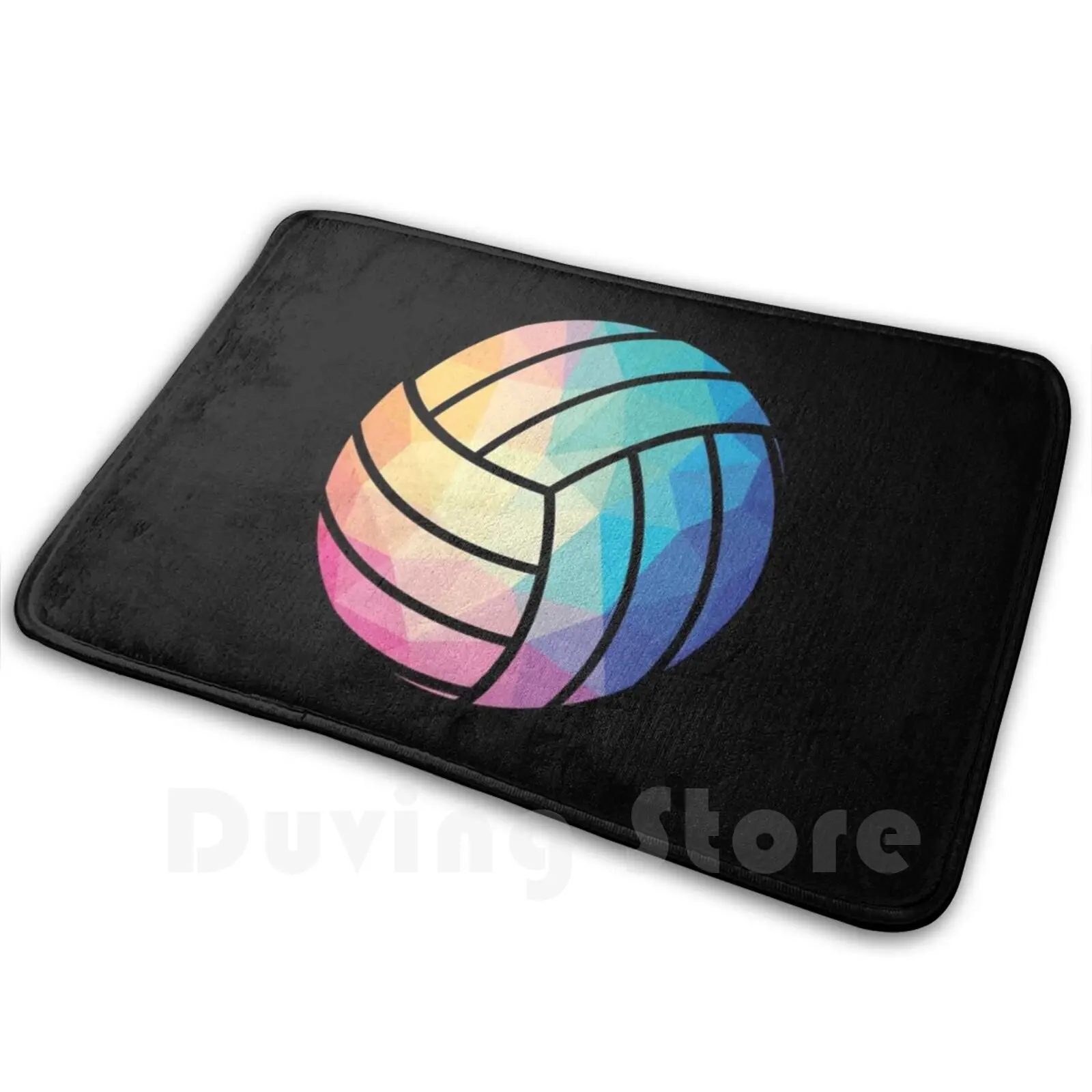 

Geometric Volleyball Shape Low Poly Volleyball Gift Carpet Mat Rug Cushion Soft Non-Slip Volleyball Volleyball Volleyball