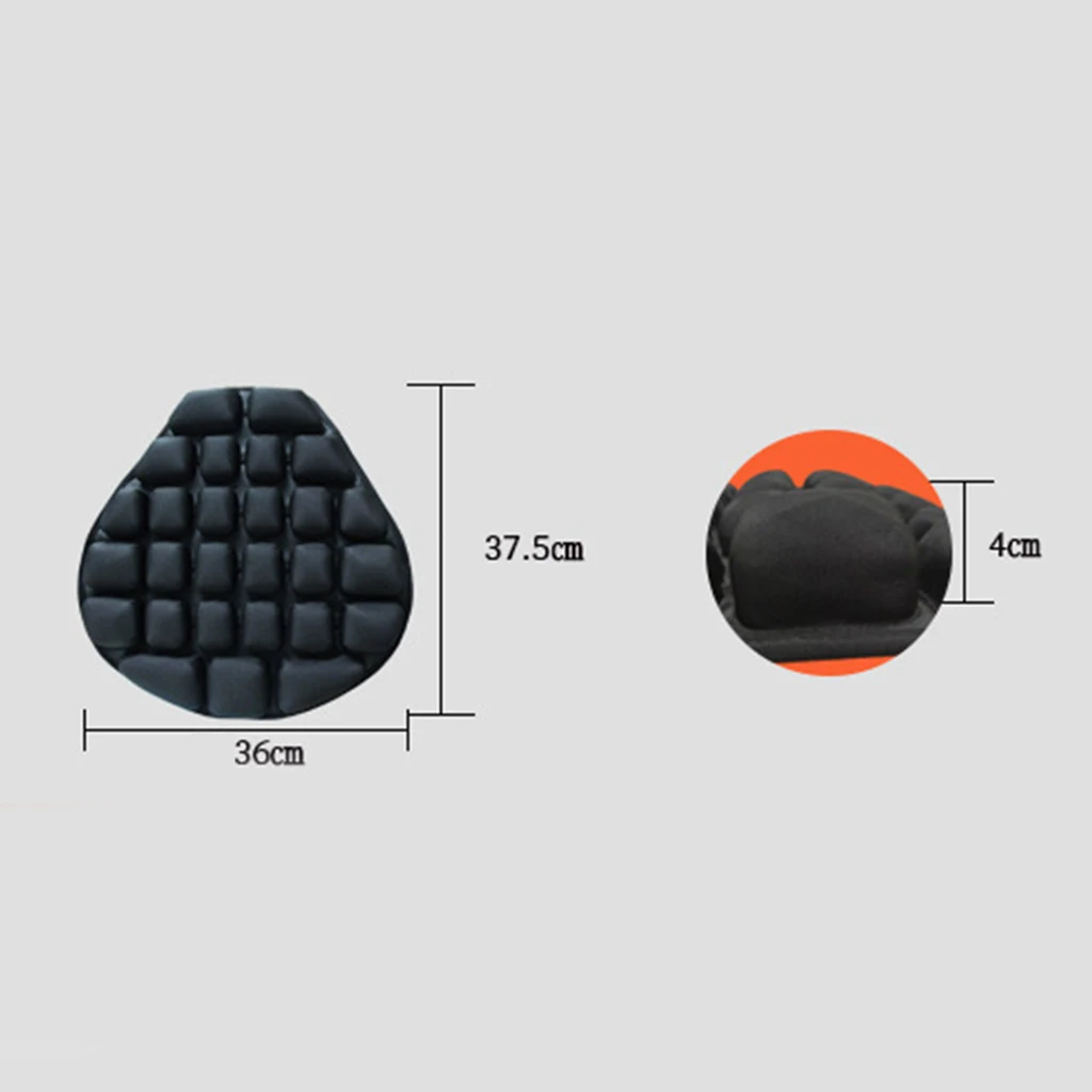 2 шт. противоскользящие надувные подушки для сиденья мотоцикла коврик YAMAHA ЧЕРНЫЙ|