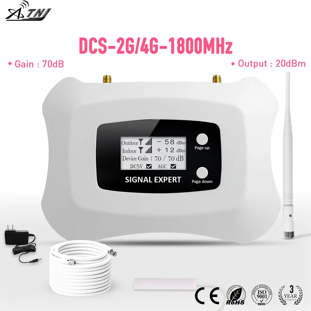 2023 новый обновленный ЖК-дисплей с глобальной частотой 2G 4G LTE DCS 1800 МГц повторитель мобильного сигнала/усилитель сигнала для комплекта 2G4G