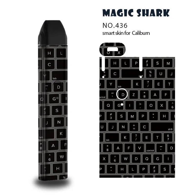 Статуэтка рыбы of Liberty Keyboard Stereo PVC 2.5D чехол-наклейка для Uwell Caliburn - купить по