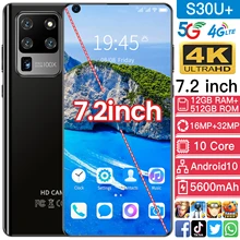 S30U+ Smartphone Android 10.0 12GB RAM 512GB ROM Dual Sim Unlocked Mobile Phone MTK 6799 Deca Core S30 Ultra Plus Global Version