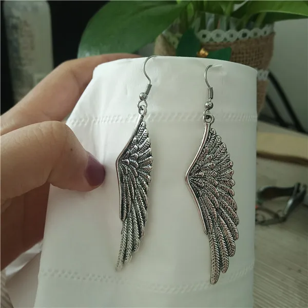Style 3 Винтаж панк длинные висячие серьги с подвесками с милой совой для девочек Меч Подвески Ювелирные изделия 67/58/54 мм украшением в виде крыльев Ангела; вечерние ювелирные изделия Винтаж Стиль - Metal Color: Style 3