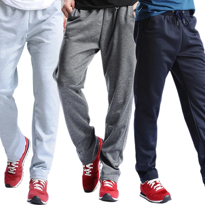 

New Men Joggers Sweatpants Workout Full Length Casual Pants Solid Drawstring Trousers Plus Size BMF88