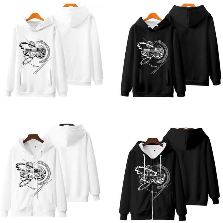 Толстовка с капюшоном для мужчин и женщин свитшот на молнии японским аниме