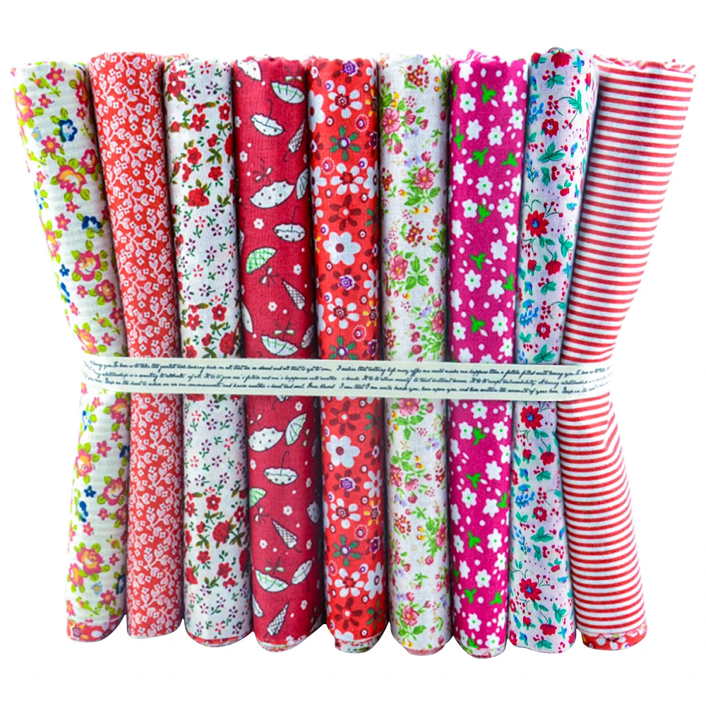 Booksew Free Ship 8 Sets/lot 50CMx50CM Cotton Fabric Fat Quarters Bundle Sewing Cloth for Tilda Quilting Scrapbooking Patchwork | Дом и сад