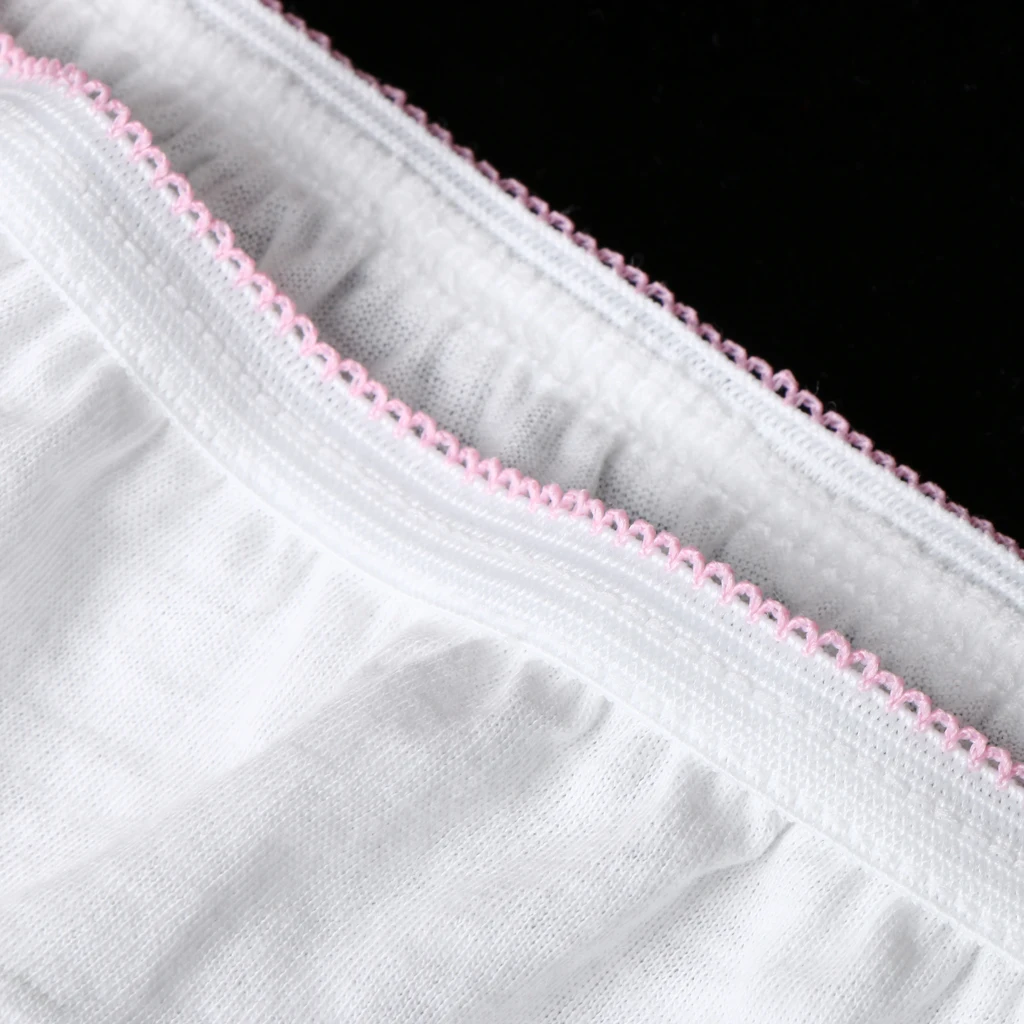 Женские белые хлопковые одноразовые трусики нижнее белье для путешествий
