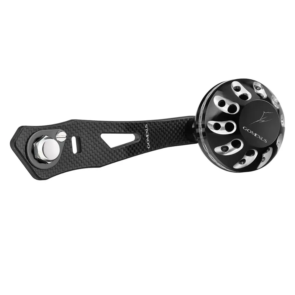 black silver Gomexus катушка с ручкой из углерода для Shimano Curado Banax Daiwa Abu Garcia Doyo Lews 8x5 мм катушка для baitcasing 75 мм как описание - Цвет: black silver