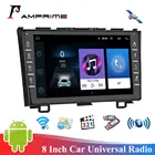 AMPrime Android 8 дюймов Автомобильный GPS универсальный радио Поддержка Wifi Mirror link Bluetooth USB камера заднего вида для 2008-2011 Honda CRV