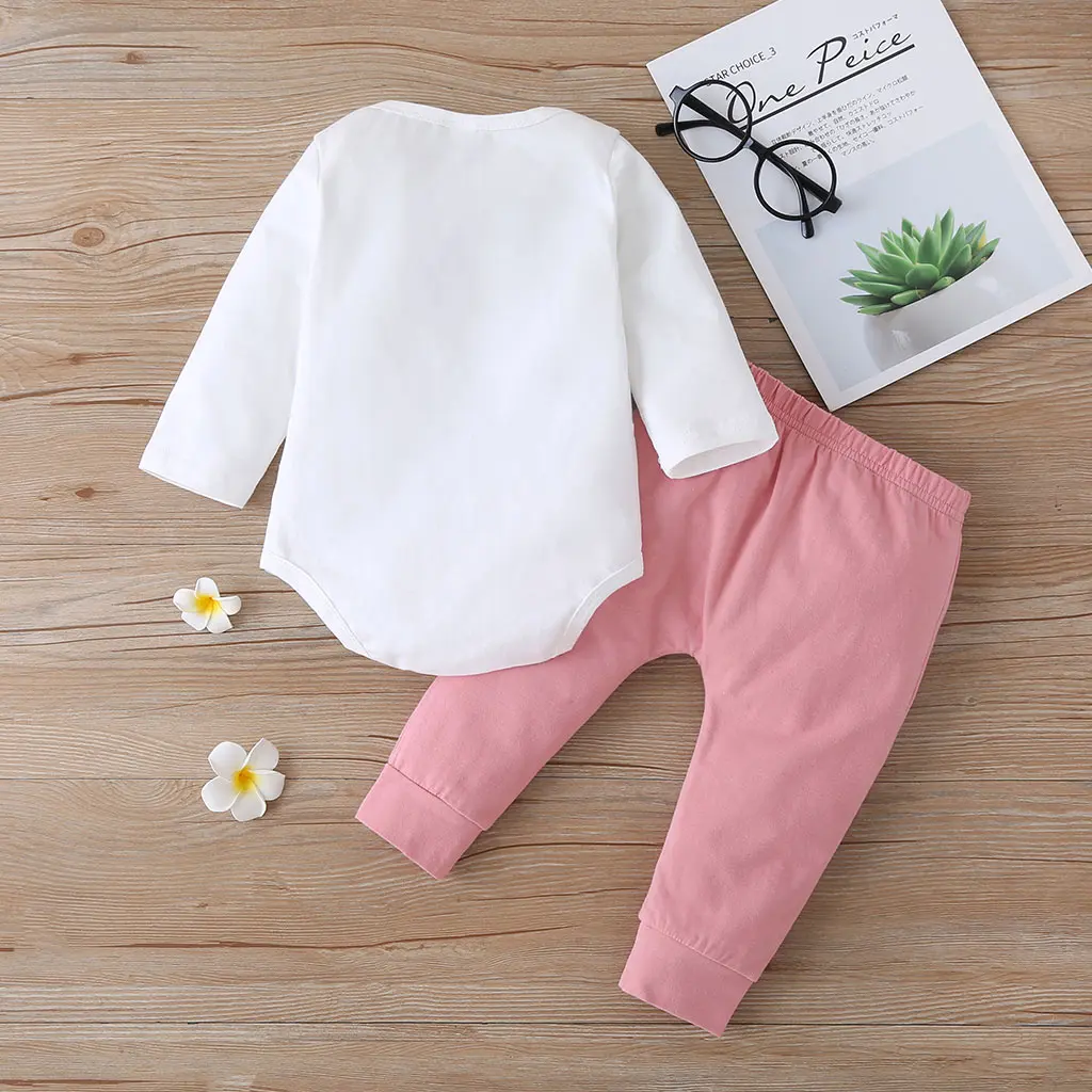 

2020 Autumn Infant Baby Boy Girl Clothing Baby Long Sleeve Rainbow Striped Print Long Sleeve Romper Tops+Pants+Headband 3-18M