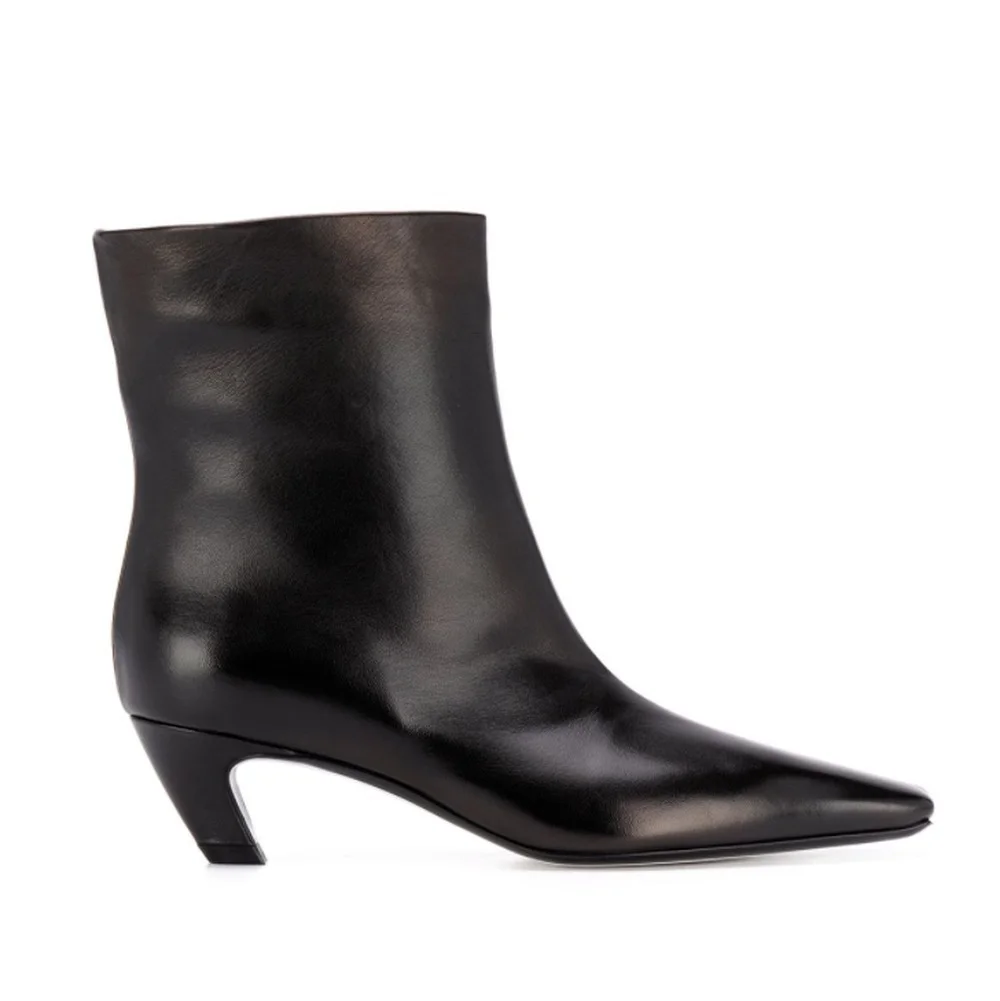 

Womens Pointed Toe Ankle Boots Strange Heel Shoes Stretchy Pull On Riding Fashion Plus Size Custom Made Colors New 2022