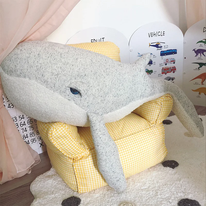 Большие милые животные Дельфин Осьминог диванная набивная подушка плюшевые