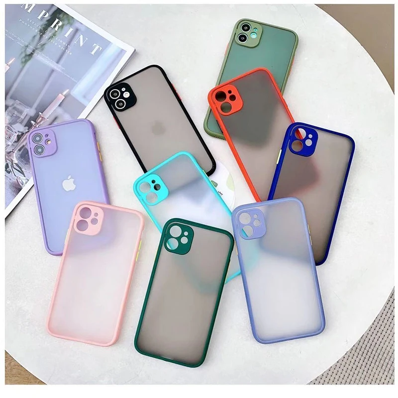 

New Hot Transparent Soft Edge Phone Case for IPhone 11 12 13 Mini Pro Max X XR XS Max Mini 7 8 Plus Soft Shockproof Cases Cover